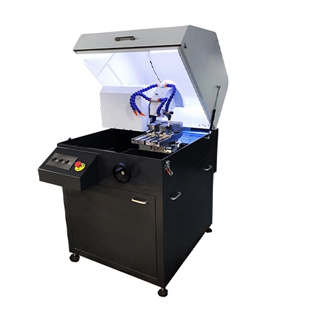 QG-5A手动金相切割机 - 立地一体式，自动循环冷却，精确定位切割